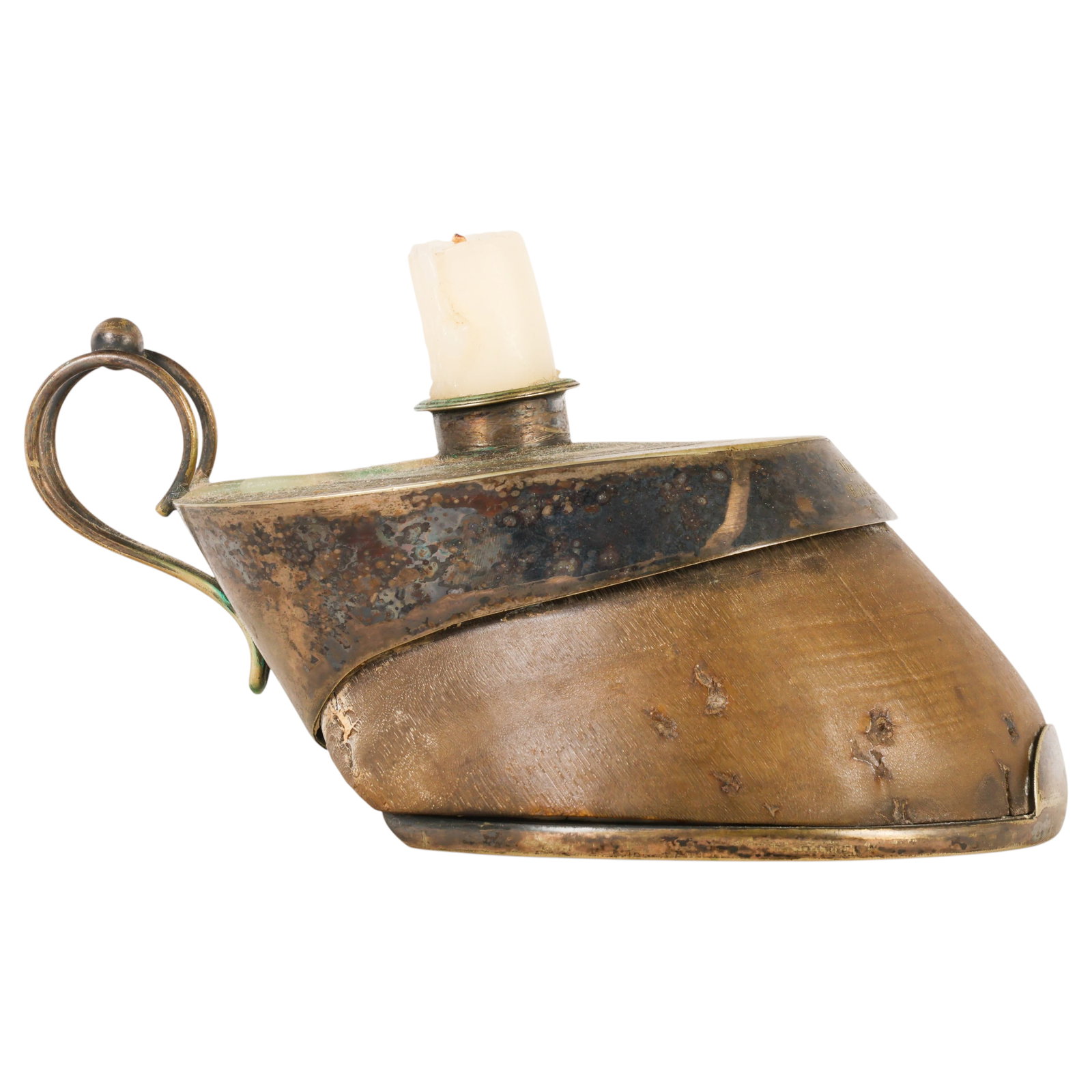 Antique Horse Hoof Commemorative Candle Holder (1 of 7)