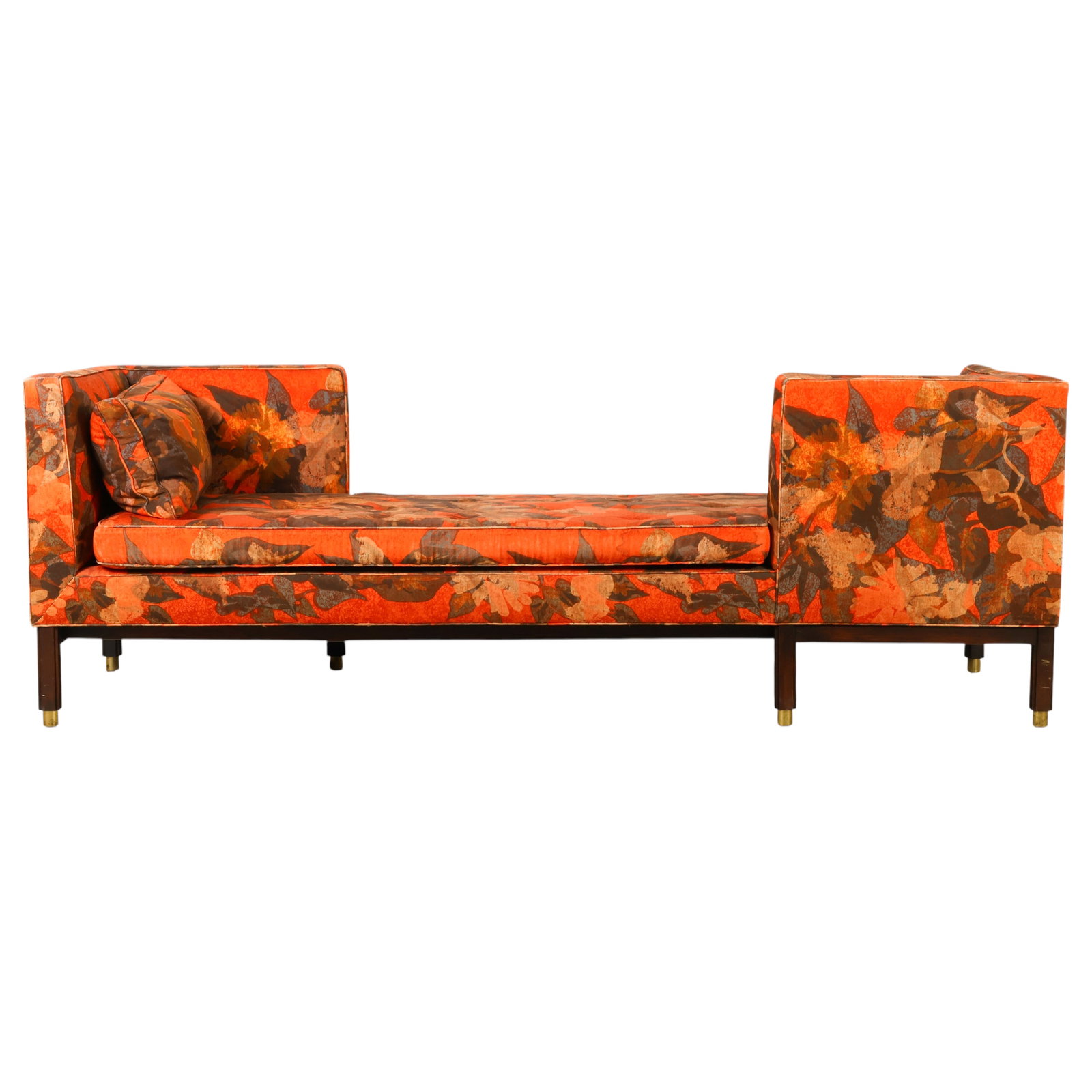 Wormley Dunbar Floral Upholstered Tet a Tet Sofa (1 of 8)