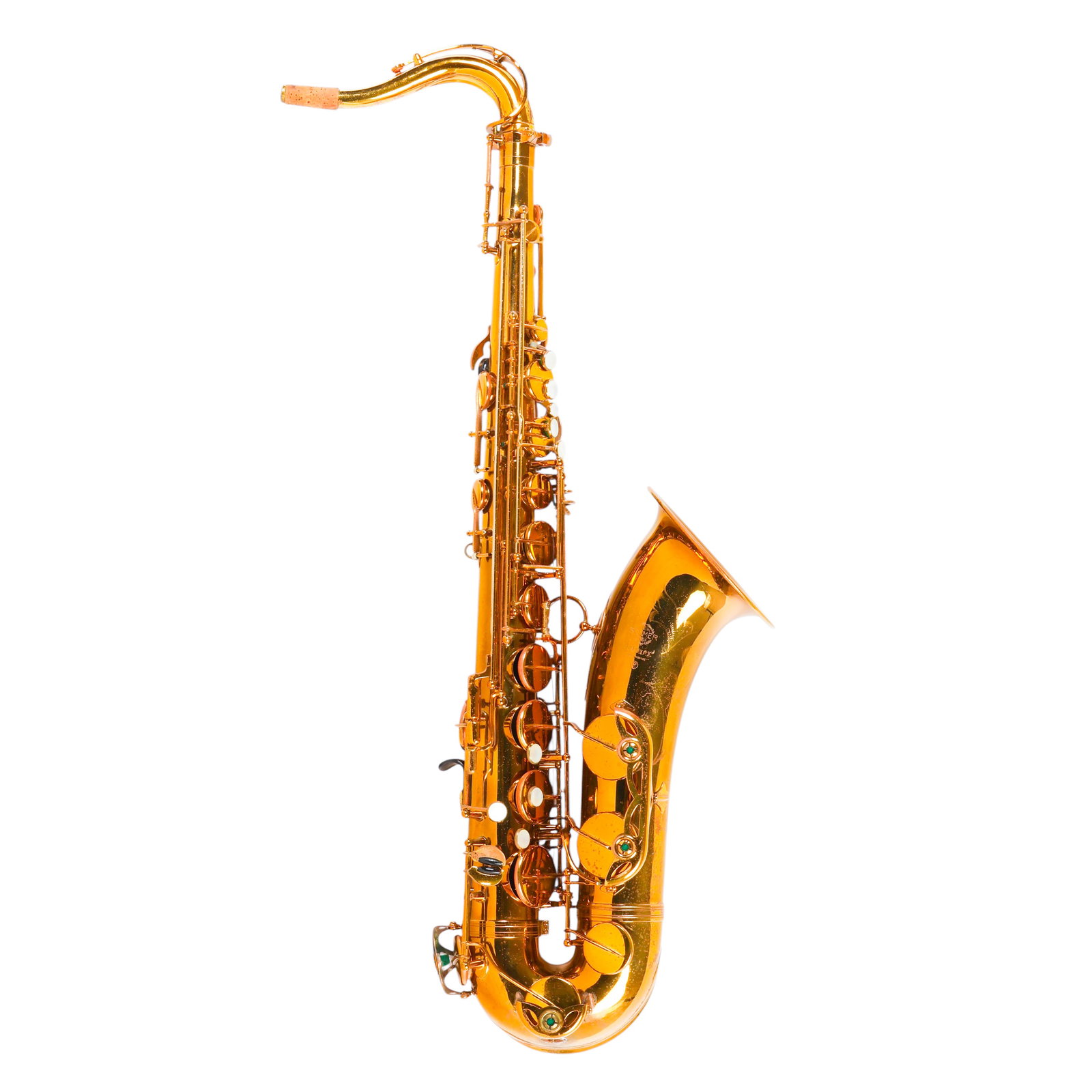 Henri Selmer Paris France Mark VI Alto Saxophone: Henri Selmer Paris Mark VI alto saxophone, made in France, serial number M149912, engraved with floral scrollwork and the Selmer Paris trademark. The brass instrument retains the original neck, mouthp