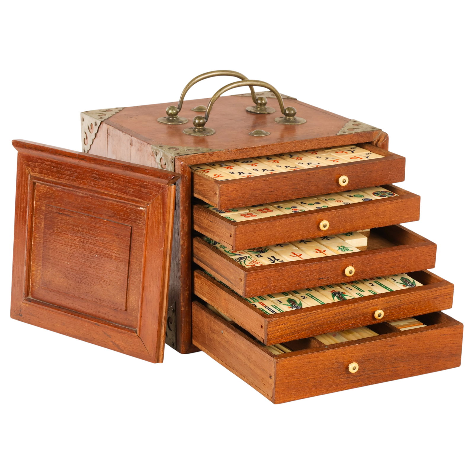 Chinese Mahjong Game SET in Wooden Carrying Case (1 of 6)