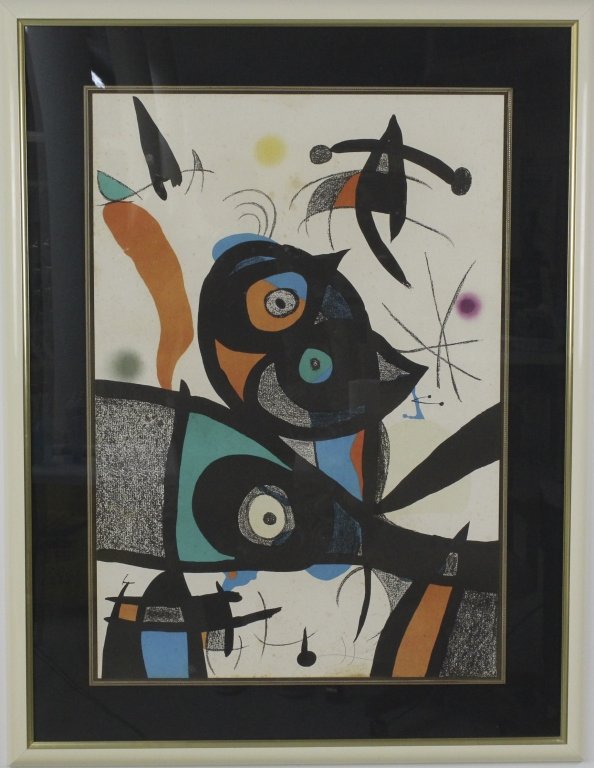 Oda a Joan Miro Pencil Signed L/E Lithograph Print (1 of 7)