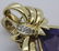 14k Gold Pear Shape Amethyst Diamond Pendant Charm - 5