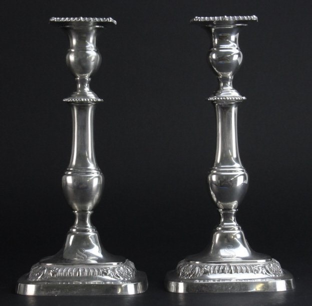 Pair of Art Deco Sterling Silver 10" Candlesticks (1 of 8)