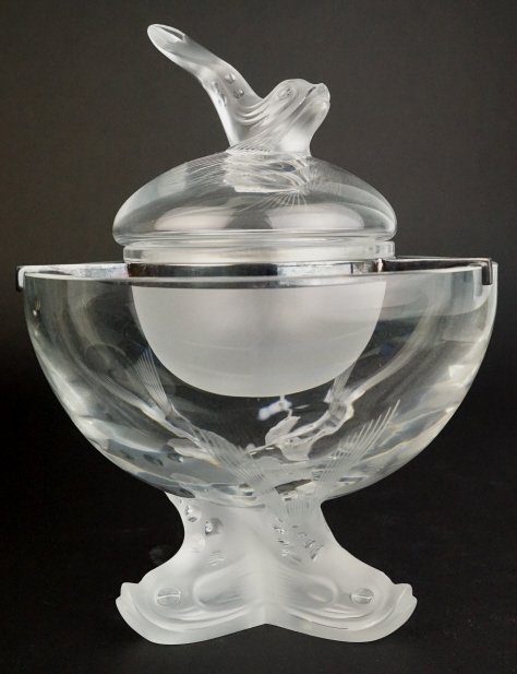 Lalique IGOR French Crystal Dolphin Caviar Server (1 of 7)