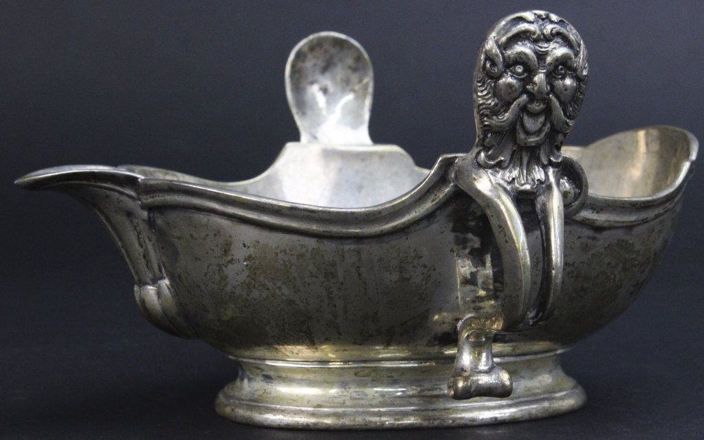17th Century Augsburg German Silver Gravy Boat (1 of 9)