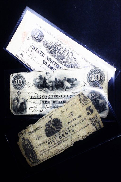 Lot 4 Obsolete Bank & State Issued Notes Carolina (1 of 2)