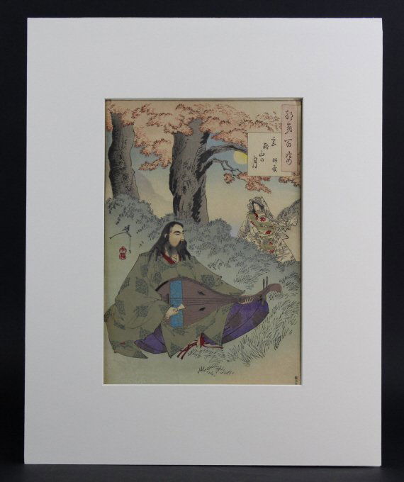 Antique Japanese Yoshitoshi Wood Block Print (1 of 6)