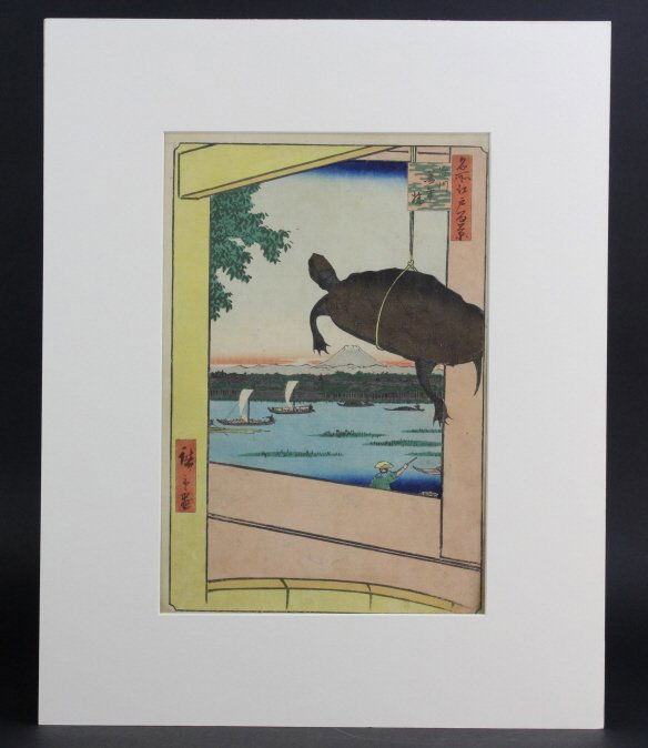 Antique Japanese Ando Hiroshige Wood Block Print (1 of 8)