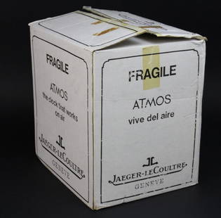 Vintage 70's NOS LeCoultre Atmos Clock in Original Box: Vintage new old stock LeCoultre Atmos Clock in the original box. This clock has all the original packing and has not been fully opened! A true rarity for the advanced collector. In house US domestic s