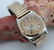 1930's Rolex Two Tone Bubble Back Rose Gold Wrist Watch