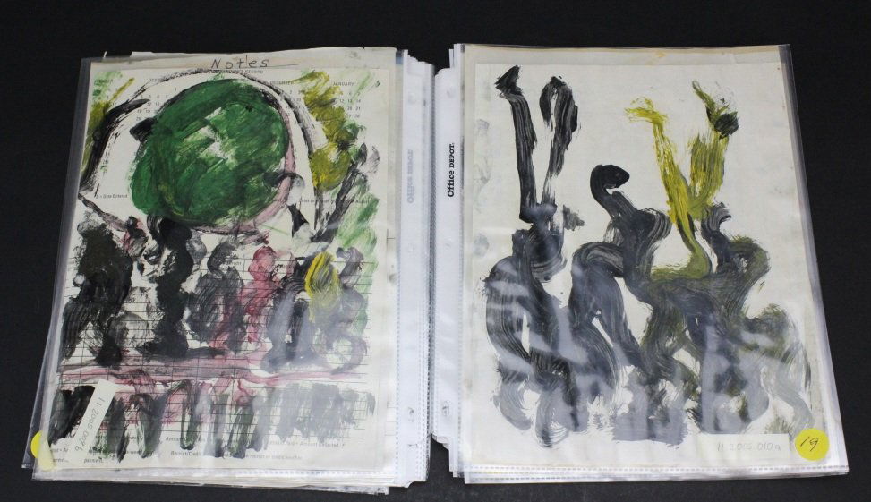 30pc Collection Purvis Young Outsider Folk Art Painting (1 of 10)