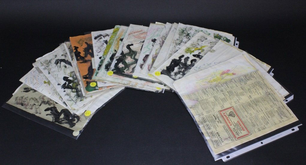 51pc Collection Purvis Young Outsider Folk Art Painting (1 of 10)