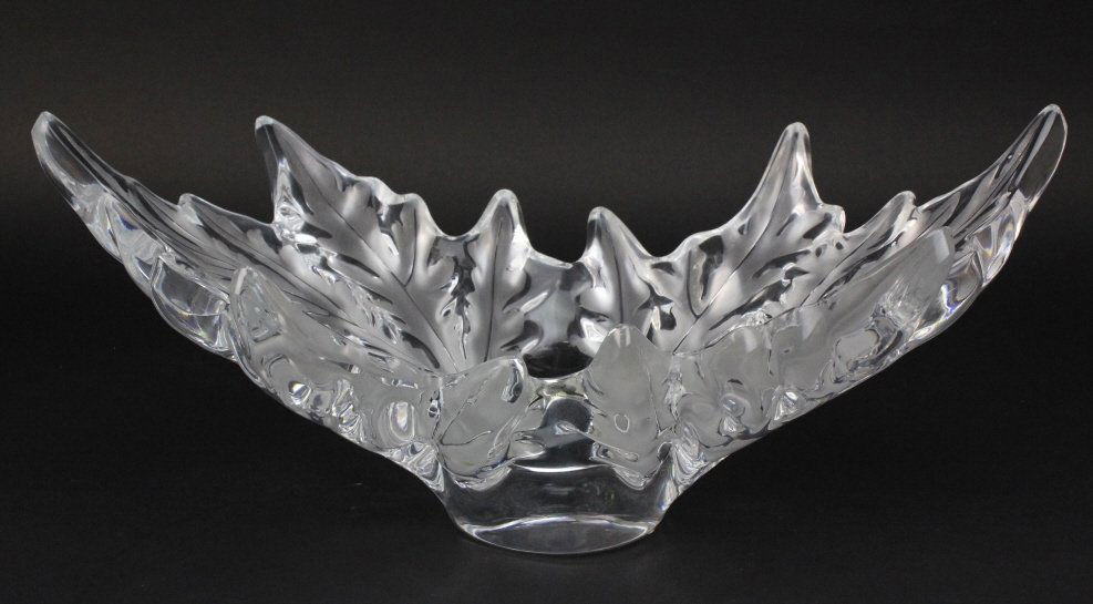 SIGNED Lalique France Champs Elysees Centerpiece Bowl (1 of 7)