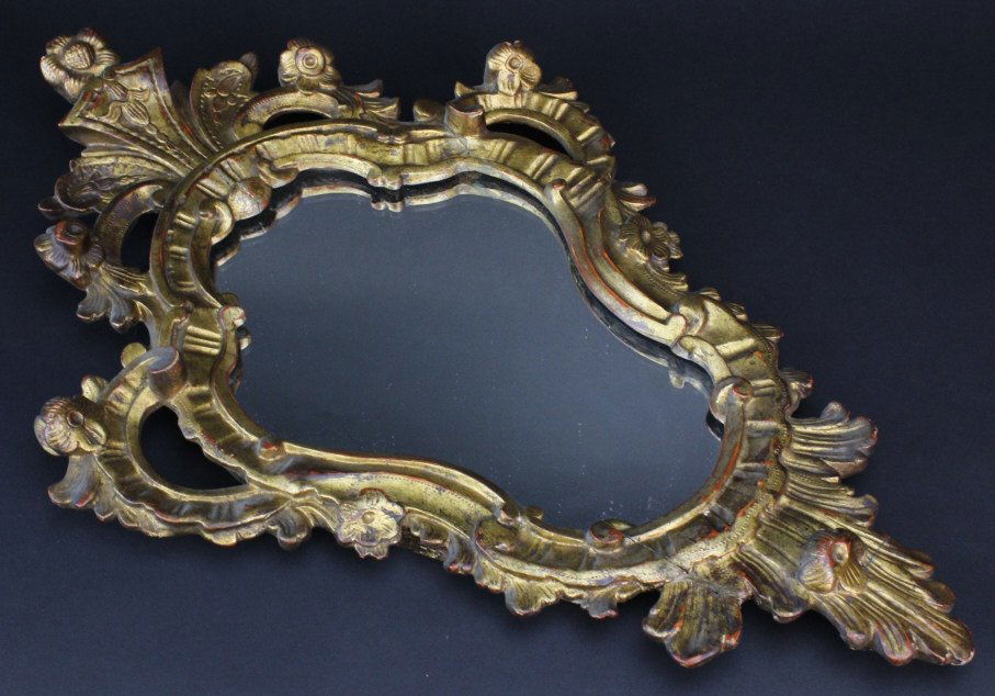 Antique Gold Gilt Italian Mirror Morris Lapidus Estate (1 of 10)