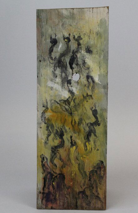 Purvis Young Spirit Dancers Outsider Art Oil Painting (1 of 8)