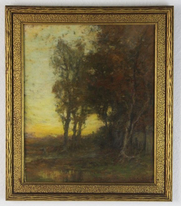 Signed George McCord Tonalist Pastel Landscape Painting (1 of 6)