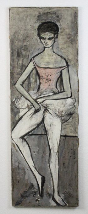 Signed Charles Levier Ballerina Portrait Oil Painting (1 of 6)