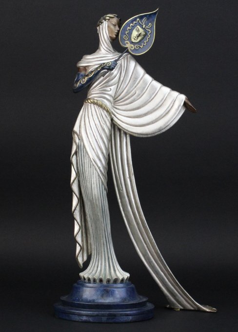 Erte TANAGRA Art Deco Female L/E Bronze 21" Sculpture (1 of 8)