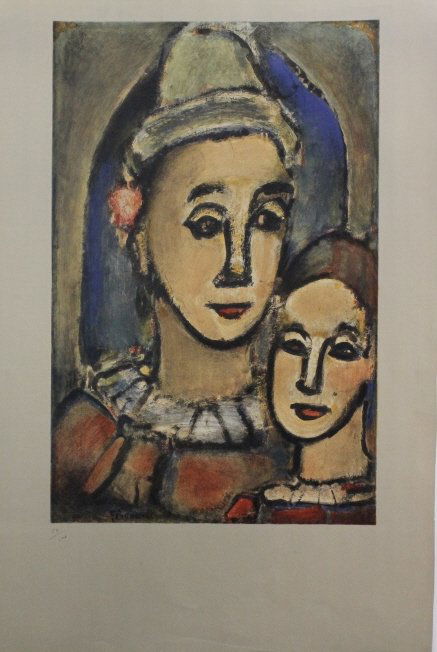 Georges Rouault Clown & Boy L/E Lithograph Litho  Print (1 of 9)