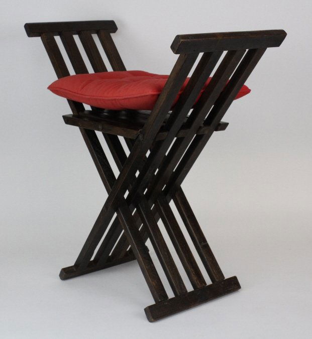 Antique 20th Century Brazilian Pioneer Wood Bench Chair (1 of 10)