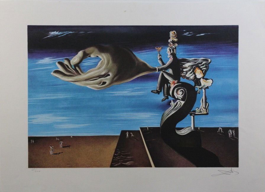 Signed Salvador Dali THE HAND 1930 SN LE Litho Print (1 of 5)