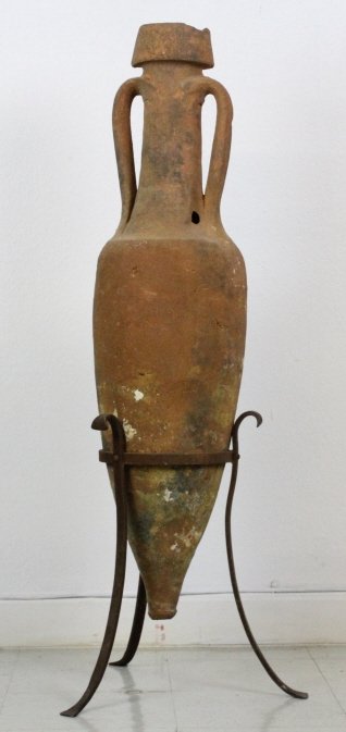 Ancient Roman Greek Amphora Pottery Vessel Vase 48" (1 of 8)