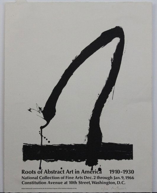 Signed L.E.  Robert Motherell Roots of Abstract Litho (1 of 6)