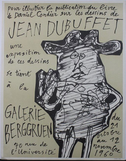 Jean Dubuffet Galerie Berggruen Exhibition Poster Art (1 of 6)