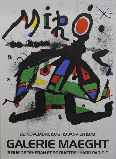 3 Joan Miro Galerie Maeght Exhibition Art Posters (1 of 10)