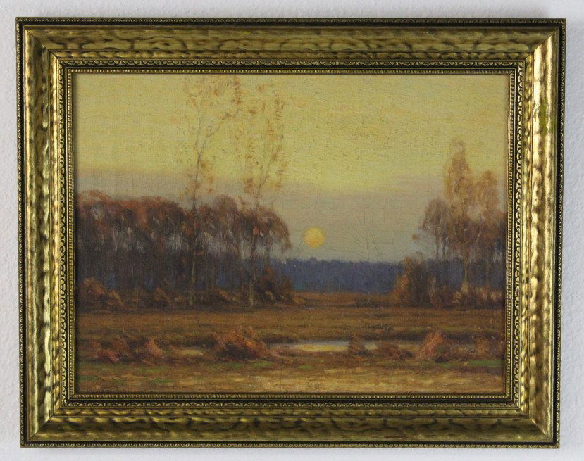 Signed Gustave Adolph Wiegand Landscape Oil Painting (1 of 6)