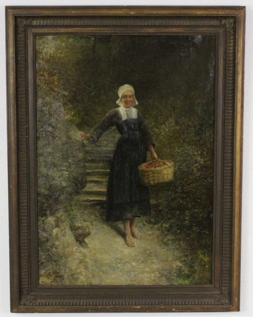 Signed Gustave Adolphe Jundt 1880-1884 French Painting (1 of 6)