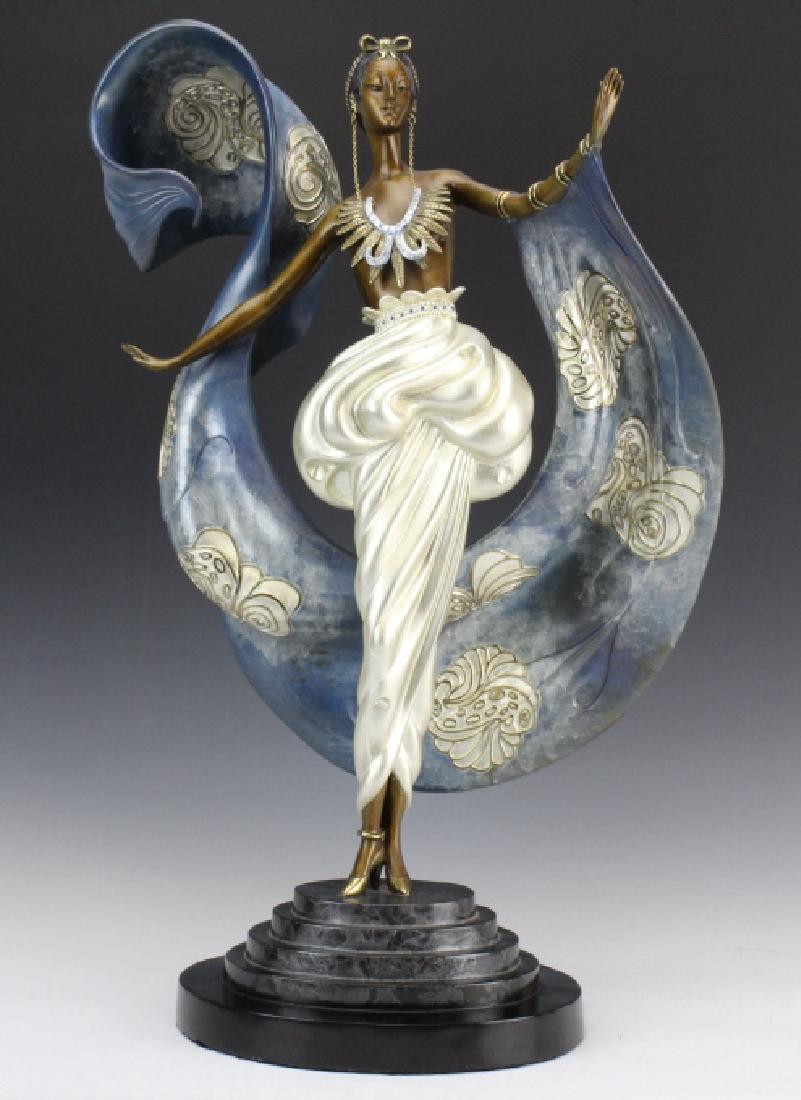 ERTE Dream Girl L/E Art Deco Female Bronze Sculpture