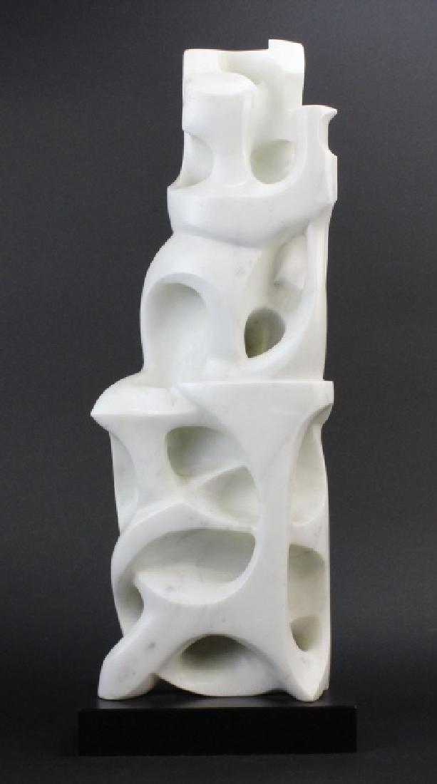 Signed Nardo DUNCHI Modernist White Marble Sculpture (1 of 9)
