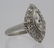 Ladies Art Deco 1 Ct TW Marquise Diamond Platinum Ring - 5