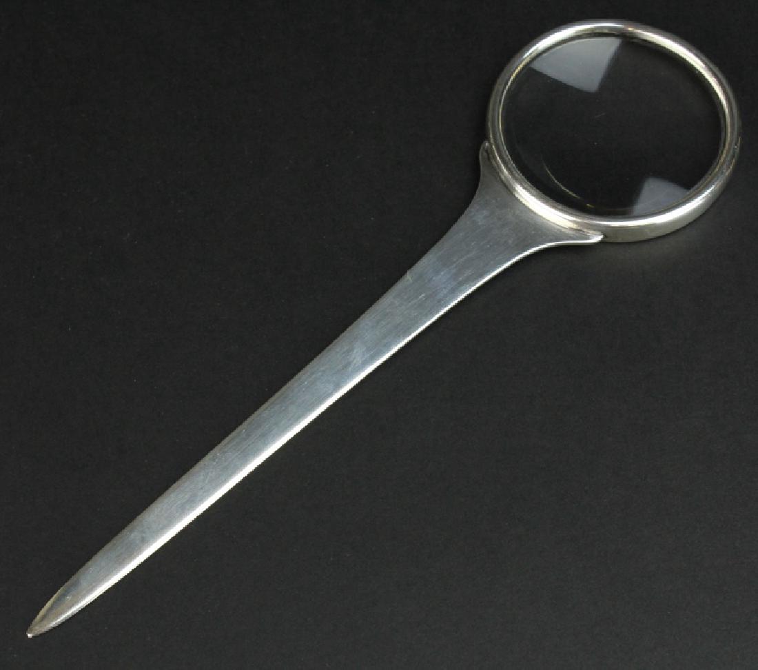 Cartier Sterling Silver Letter Opener Magnifying Glass (1 of 4)