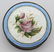 English Rose Guilloche Enamel Silver Powder Box