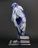 Large Antique Blue White Porcelain Stork 21.5" Statue - 2
