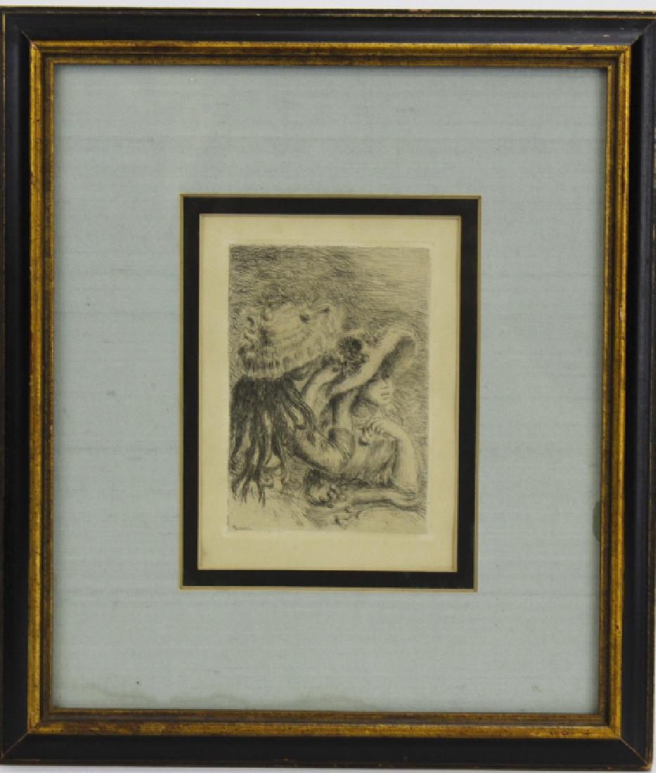 Pierre Auguste Renoir "At The Sea" Framed Etching (1 of 7)