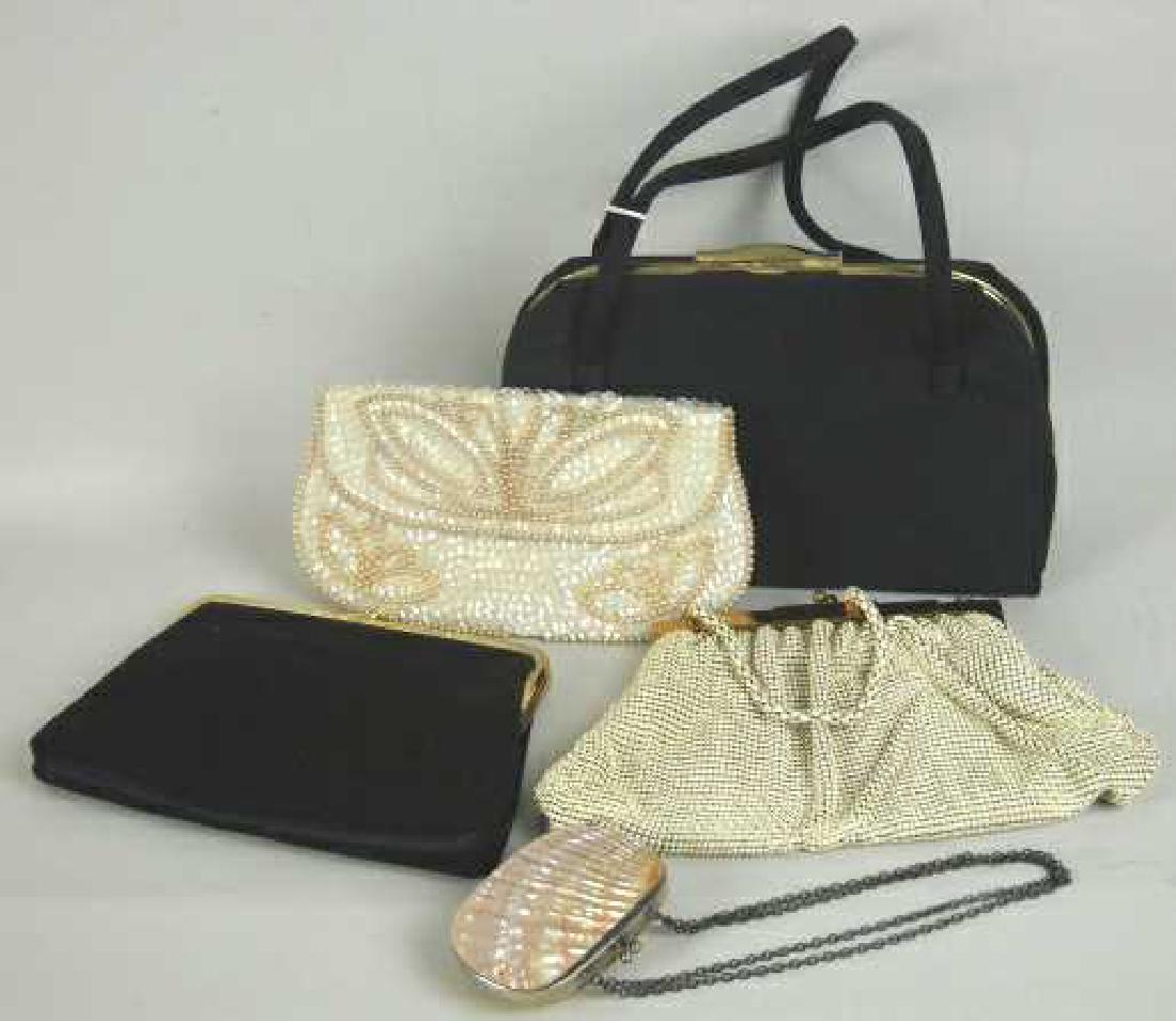 FIVE VINTAGE LADIES HANDBAGS (1 of 1)