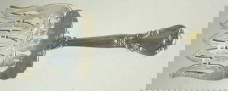 64: GORHAM STERLING VEGETABLE FORK:  "Chantilly" Patter