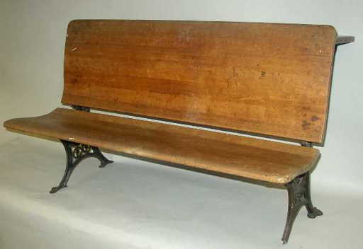 10: VINTAGE DOUBLE SCHOOL DESK & SEAT 10: VINTAGE DOUBLE SCHOOL DESK & SEAT. See Sold Price - 10: VINTAGE DOUBLE SCHOOL DESK & SEAT
