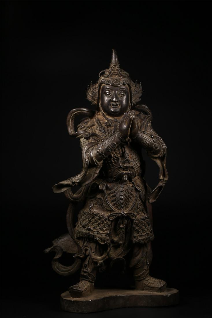 A CHINESE BRONZE FIGURE OF SKANDA (1 of 10)