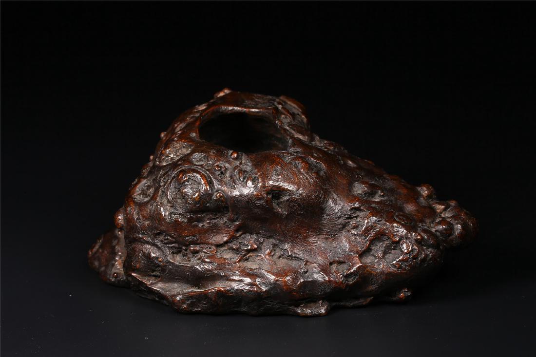 A CHINESE ROOTWOOD WATER POT (1 of 7)