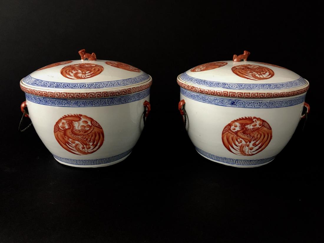 TWO SETS OF CHINESE PORCELAIN WARES (1 of 9)