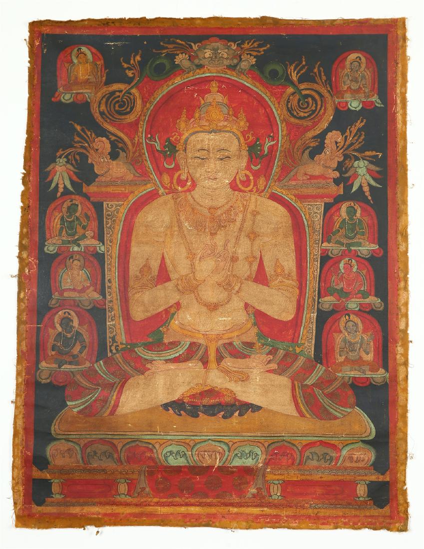 TIBETAN THANGKA OF GUANYIN (1 of 12)