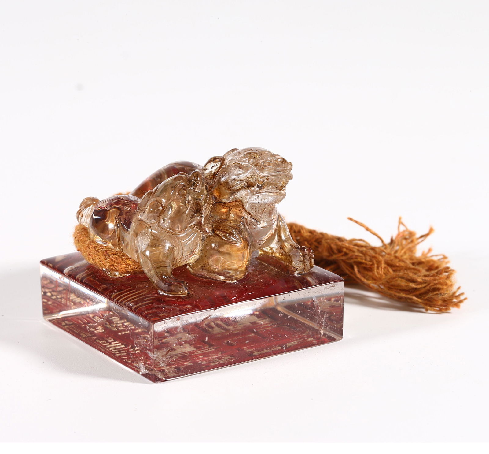 CHINESE ROCK CRYSTAL "BEAST" SEAL (1 of 4)