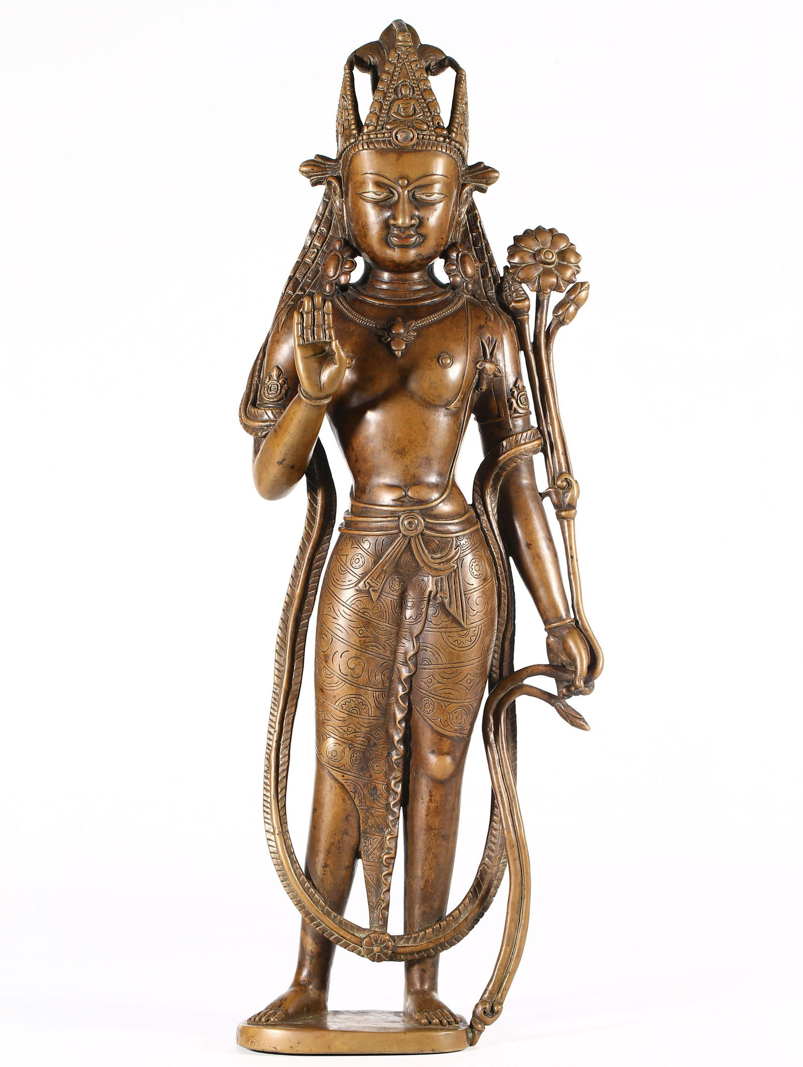 CHINESE BRONZE FIGURE OF GUANYIN (1 of 20)