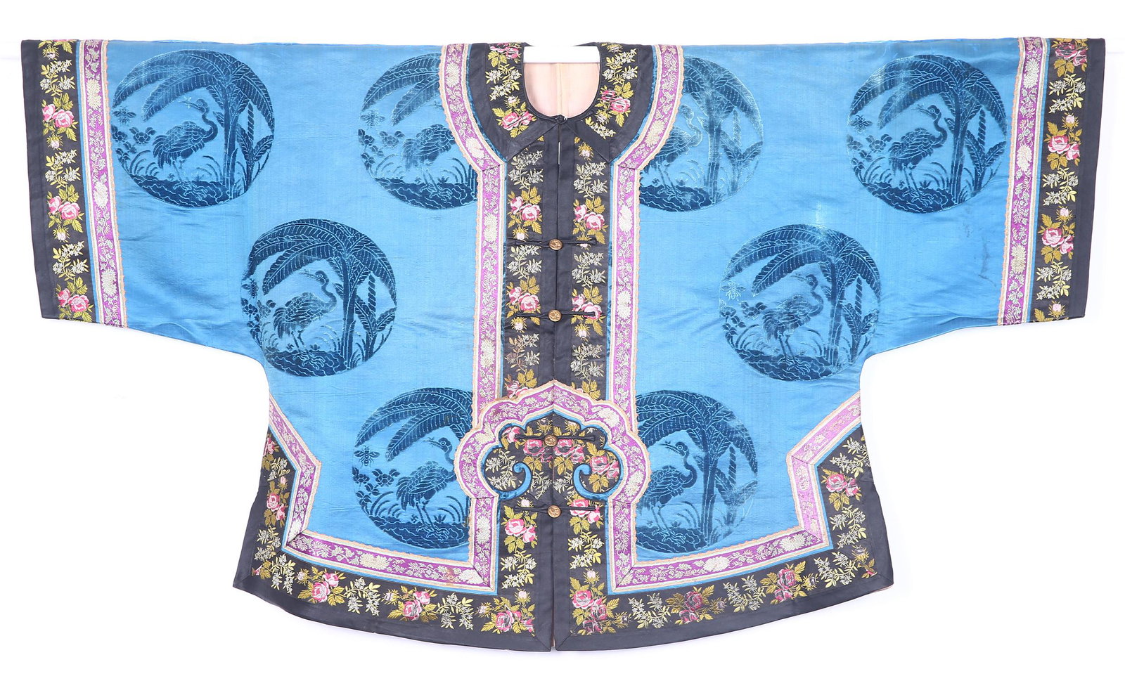 CHINESE VELVET SILK WOMAN'S COAT (1 of 13)