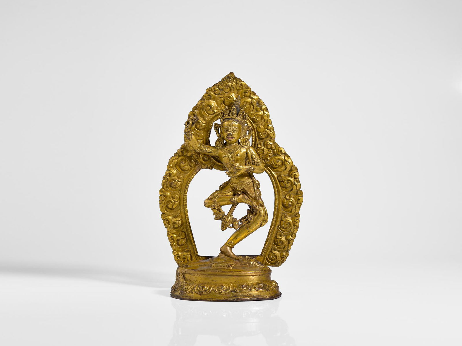 CHINESE GILT BRONZE FIGURE OF VAJRAVARAHI (1 of 10)