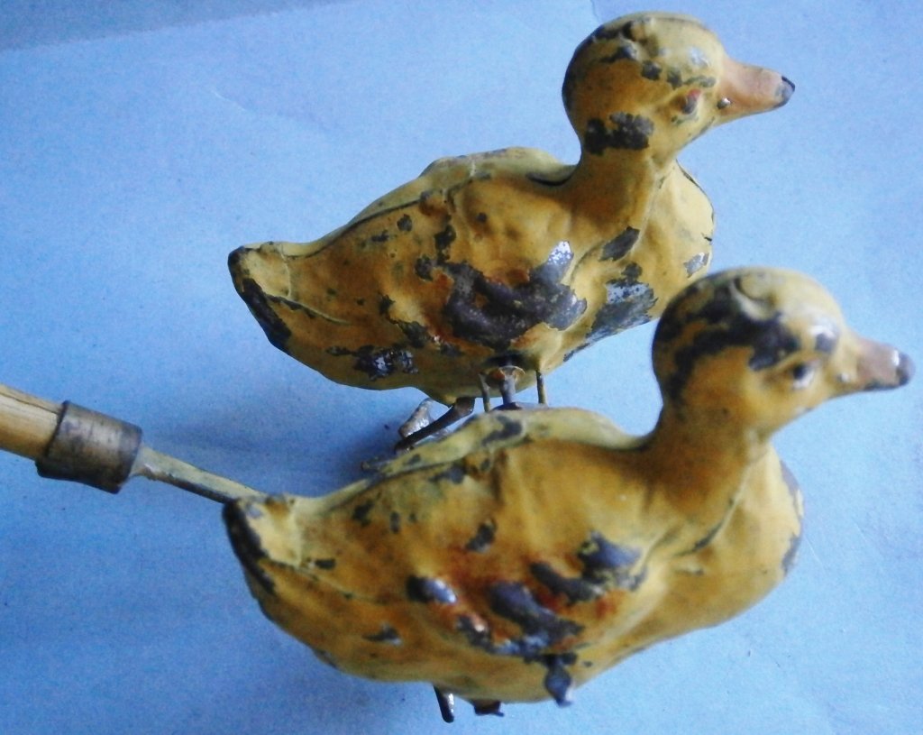 Early hand painted German Ducks Push Toy (1 of 3)